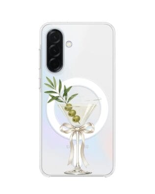 Etui do Samsung Galaxy A36 5G z MagSafe przeźroczyste, silikonowe Flexi, Paradise, Dry Martini