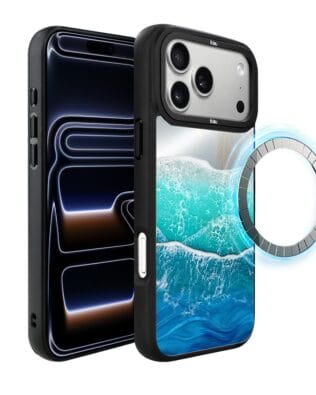 Etui do iPhone 17 Pro Max IBIZU DropGuard Matt z MagSafe, Reflect, Szafirowy ocean