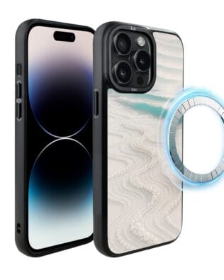 Etui do iPhone 14 Pro Max IBIZU DropGuard Matt z MagSafe, Amalfi, Koralowa plaża