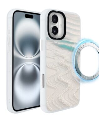 Etui do iPhone 16 IBIZU DropGuard Matt z MagSafe, Amalfi, Koralowa plaża
