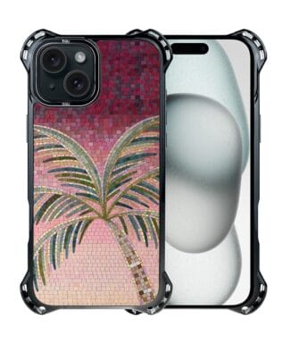 Etui do iPhone 15 Plus IBIZU DropGuard Ultra z MagSafe, Modern Classics, Kalabryjska palma