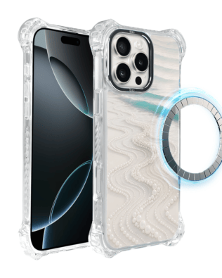 Etui do iPhone 16 Pro IBIZU DropGuard Ultra z MagSafe, Amalfi, Koralowa plaża