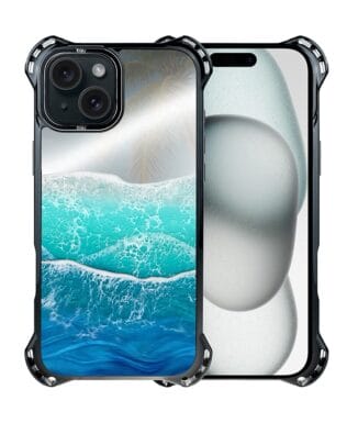 Etui do iPhone 15 Plus IBIZU DropGuard Ultra z MagSafe, Reflect, Szafirowy ocean