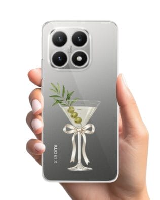 Etui do Xiaomi 15T przeźroczyste, silikonowe Flexi, Paradise, Dry Martini