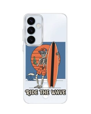 Etui do Samsung Galaxy A55 5G z MagSafe przeźroczyste, silikonowe Flexi, Summer Patterns, Ride the wave