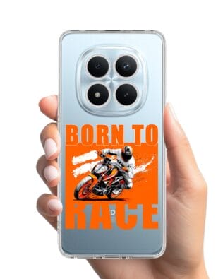 Etui do Xiaomi Redmi Note 15 Pro Plus 5G przeźroczyste, silikonowe Flexi, Bikers, Ścigacz