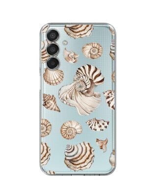 Etui do Samsung Galaxy M15 5G przeźroczyste, silikonowe Flexi, Summer Patterns, ozdobne muszle