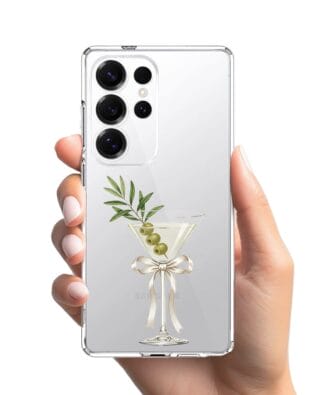 Etui do Samsung Galaxy S25 Ultra przeźroczyste, silikonowe Flexi, Paradise, Dry Martini