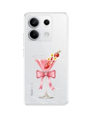 Etui do Xiaomi Redmi Note 13 Pro 5G przeźroczyste, silikonowe Flexi, Paradise, Strawberry Martini