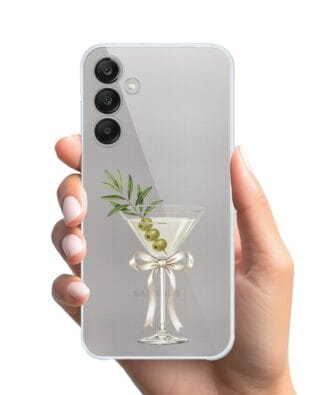Etui do Samsung Galaxy M35 5G przeźroczyste, silikonowe Flexi, Paradise, Dry Martini