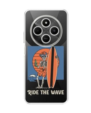 Etui do Xiaomi POCO C75 przeźroczyste, silikonowe Flexi, Summer Patterns, Ride the wave