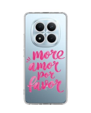 Etui do Xiaomi Redmi Note 15 Pro Plus 5G przeźroczyste, silikonowe Flexi, Positive Vibes, More amore per favore