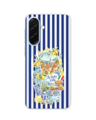 Etui do Samsung Galaxy A36 5G z MagSafe przeźroczyste, silikonowe Flexi, Italian Summer, Limoncello