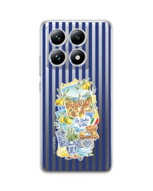 Etui do Xiaomi 14T Pro przeźroczyste, silikonowe Flexi, Italian Summer, Limoncello