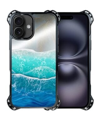 Etui do iPhone 16 IBIZU DropGuard Ultra z MagSafe, Reflect, Szafirowy ocean
