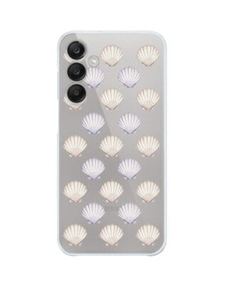 Etui do Samsung Galaxy M35 5G przeźroczyste, silikonowe Flexi, Summer Patterns, pastelowe muszelki
