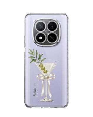 Etui do Xiaomi Redmi Note 14 Pro 4G przeźroczyste, silikonowe Flexi, Paradise, Dry Martini