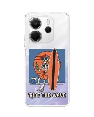 Etui do Xiaomi Redmi Note 14 5G przeźroczyste, silikonowe Flexi, Summer Patterns, Ride the wave