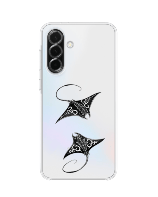 Etui do Samsung Galaxy A36 5G przeźroczyste, silikonowe Flexi, Summer Patterns, diabeł morski