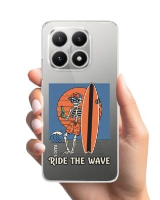 Etui do Xiaomi 15T przeźroczyste, silikonowe Flexi, Summer Patterns, Ride the wave