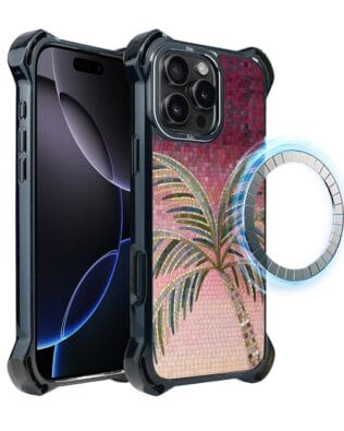 Etui do iPhone 16 Pro Max IBIZU DropGuard Ultra z MagSafe, Modern Classics, Kalabryjska palma