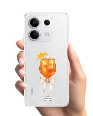 Etui do Xiaomi Redmi Note 13 Pro 5G przeźroczyste, silikonowe Flexi, Paradise, Aperol Spritz