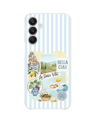 Etui do Samsung Galaxy A25 5G przeźroczyste, silikonowe Flexi, Italian Summer, La Dolce Vita