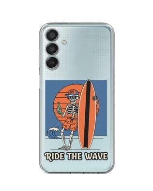 Etui do Samsung Galaxy M15 5G przeźroczyste, silikonowe Flexi, Summer Patterns, Ride the wave