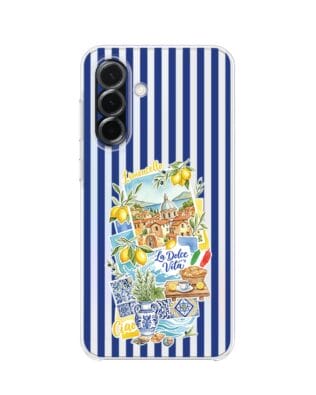 Etui do Samsung Galaxy A36 5G przeźroczyste, silikonowe Flexi, Italian Summer, Limoncello