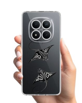 Etui do Xiaomi Redmi Note 15 Pro Plus 5G przeźroczyste, silikonowe Flexi, Summer Patterns, diabeł morski