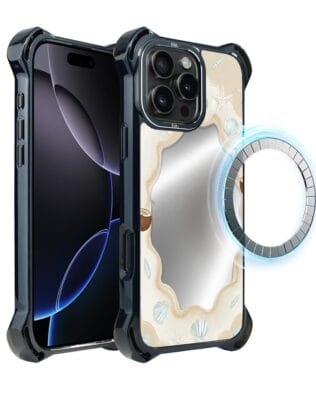Etui do iPhone 16 Pro Max IBIZU DropGuard Ultra z MagSafe, Reflect, Plażowe lustro