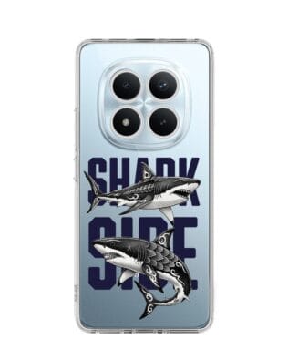 Etui do Xiaomi Redmi Note 15 Pro Plus 5G przeźroczyste, silikonowe Flexi, Summer Patterns, Shark side