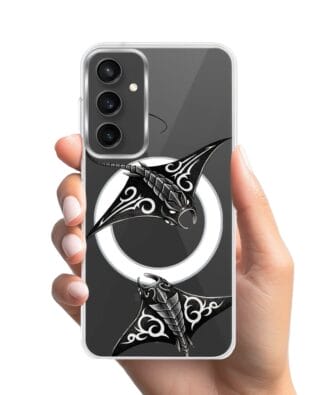 Etui do Samsung Galaxy S23 FE 5G z MagSafe przeźroczyste, silikonowe Flexi, Summer Patterns, diabeł morski