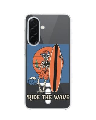 Etui do Samsung Galaxy A36 5G z MagSafe przeźroczyste, silikonowe Flexi, Summer Patterns, Ride the wave