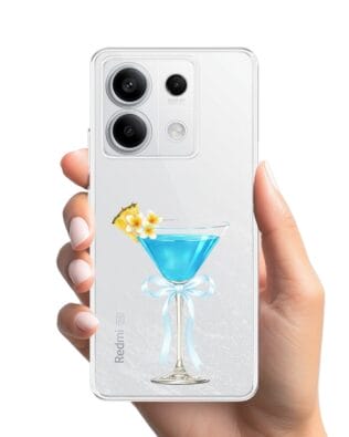 Etui do Xiaomi Redmi Note 13 Pro 5G przeźroczyste, silikonowe Flexi, Paradise, Blue Hawaii
