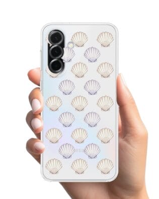 Etui do Samsung Galaxy A36 5G przeźroczyste, silikonowe Flexi, Summer Patterns, pastelowe muszelki