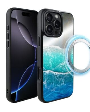 Etui do iPhone 16 Pro Max IBIZU DropGuard Matt z MagSafe, Reflect, Szafirowy ocean