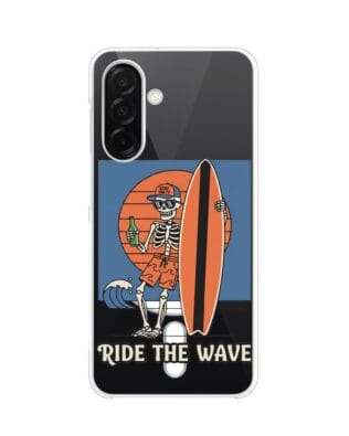 Etui do Samsung Galaxy A26 5G z MagSafe przeźroczyste, silikonowe Flexi, Summer Patterns, Ride the wave