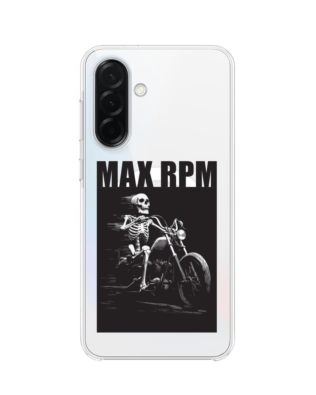 Etui do Samsung Galaxy A37 z MagSafe przeźroczyste, silikonowe Flexi, Bikers, Ghost Rider