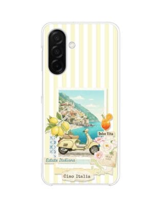 Etui do Samsung Galaxy A26 5G z MagSafe przeźroczyste, silikonowe Flexi, Italian Summer, Ciao Italia