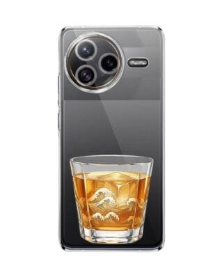 Etui do Xiaomi POCO F7 Ultra przeźroczyste, silikonowe Flexi, Paradise, Whiskey on the rocks