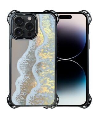 Etui do iPhone 14 Pro IBIZU DropGuard Ultra z MagSafe, Reflect, Złote wybrzeże