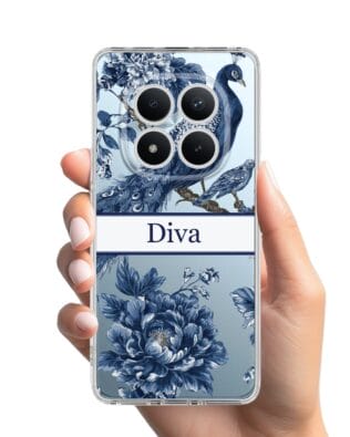 Etui do Xiaomi Redmi Note 15 Pro Plus 5G przeźroczyste, silikonowe Flexi, Mystic, Diva Peacock