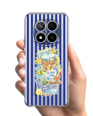 Etui do Xiaomi Redmi Note 14 Pro 4G przeźroczyste, silikonowe Flexi, Italian Summer, Limoncello