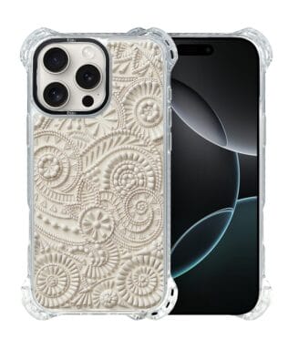 Etui do iPhone 16 Pro IBIZU DropGuard Ultra z MagSafe, Amalfi, Piaszczysty ornament