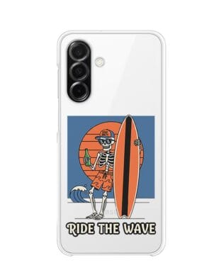 Etui do Samsung Galaxy A26 5G przeźroczyste, silikonowe Flexi, Summer Patterns, Ride the wave