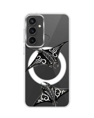 Etui do Samsung Galaxy S23 FE 5G z MagSafe przeźroczyste, silikonowe Flexi, Summer Patterns, diabeł morski