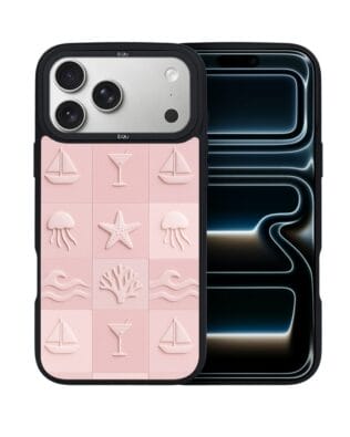 Etui do iPhone 17 Pro Max IBIZU DropGuard Matt z MagSafe, Amalfi, Koralowy klub