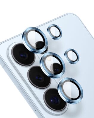 Metalowa osłona obiektywu aparatu ze szkła hartowanego 9H do Samsung Galaxy S26 Ultra, 1 zestaw, niebieska
