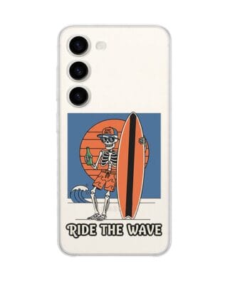 Etui do Samsung Galaxy S23 FE 5G przeźroczyste, silikonowe Flexi, Summer Patterns, Ride the wave